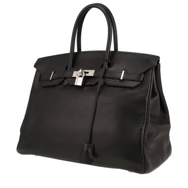 Hermès  Birkin 35 cm handbag  in black Evergrain leather