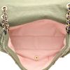 Chanel  Timeless Jumbo handbag  in khaki and brown canvas - Detail D3 thumbnail