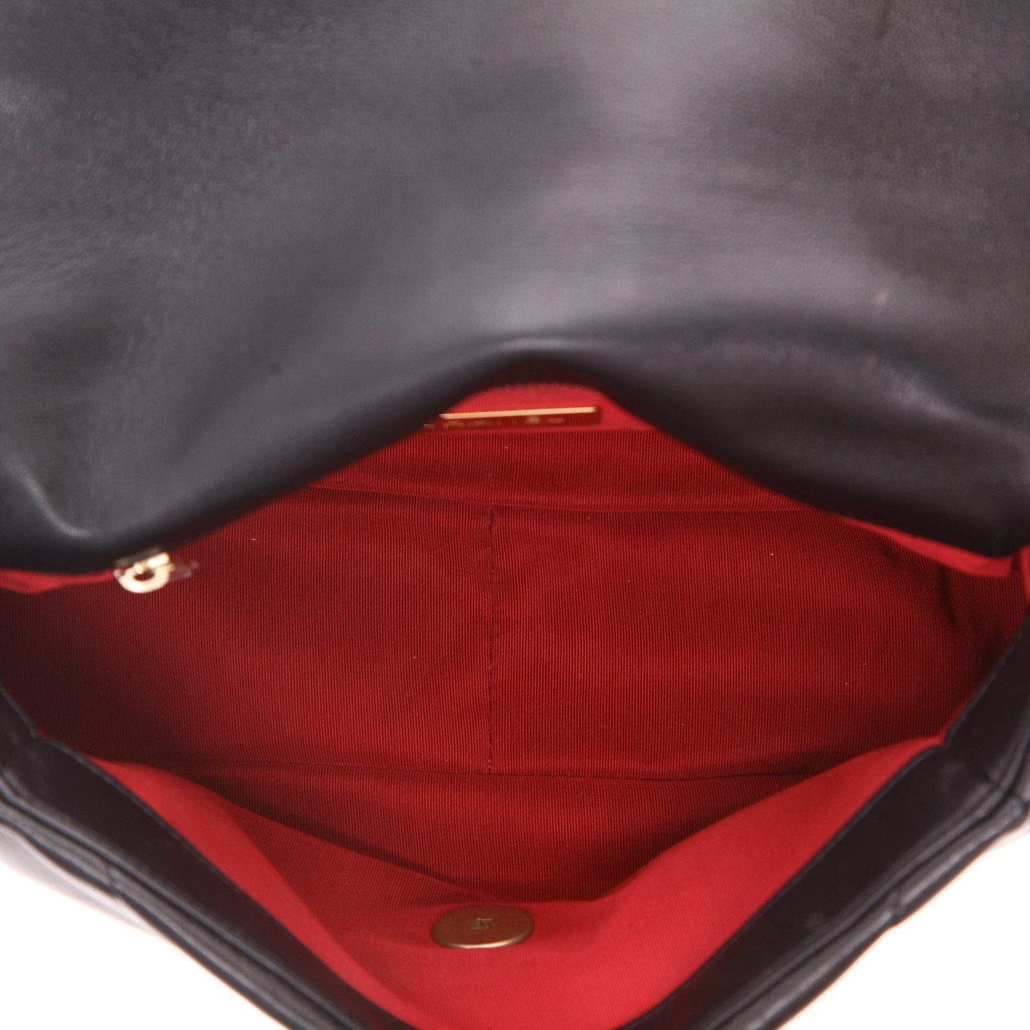 Borsa a tracolla Chanel  19 in pelle trapuntata nera - Detail D3