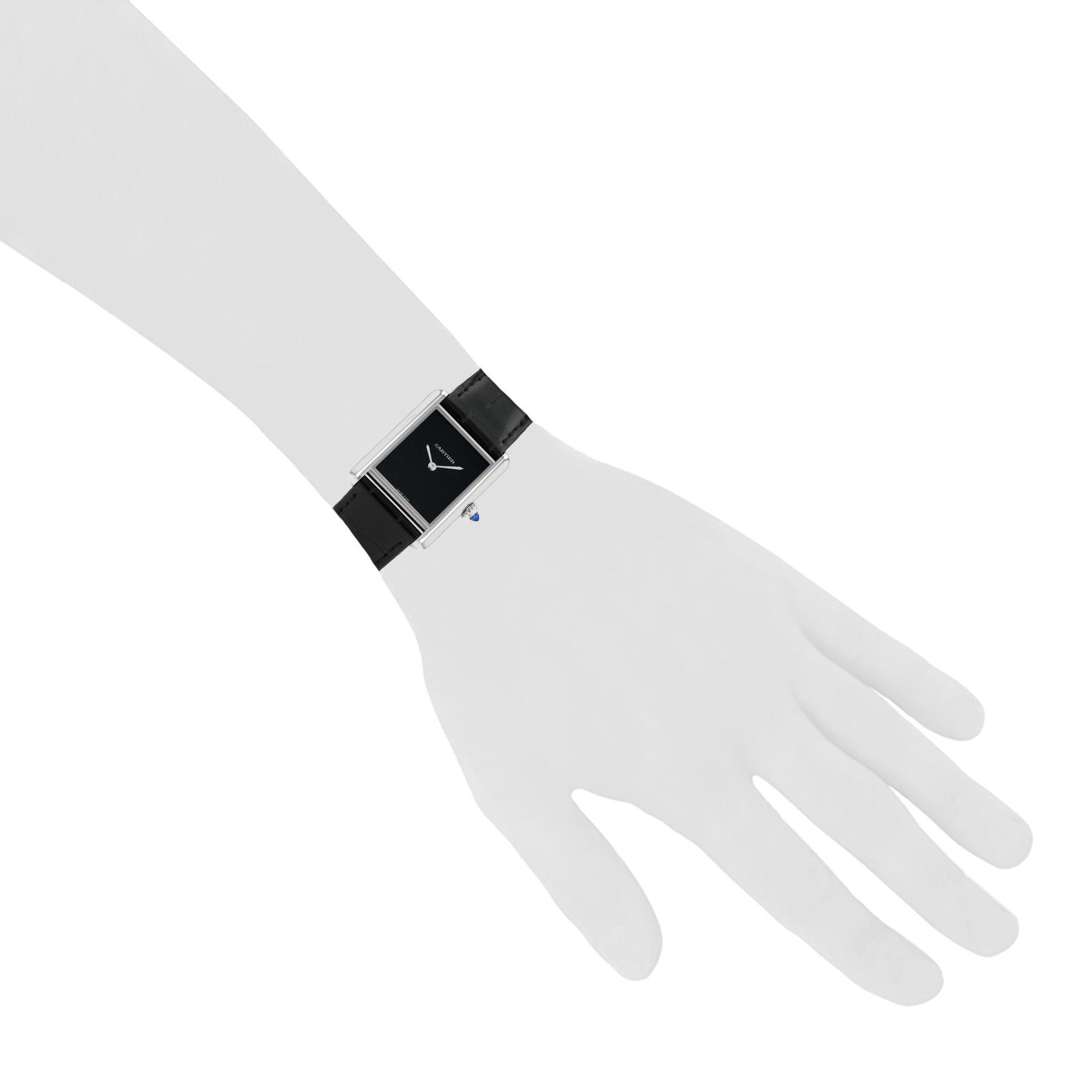 Montre Cartier Tank Must en acier Ref: Cartier - 4323  Vers 2024 - Detail D1