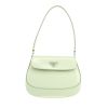 Bolso de mano Prada  Cleo en cuero verde agua - 360 thumbnail