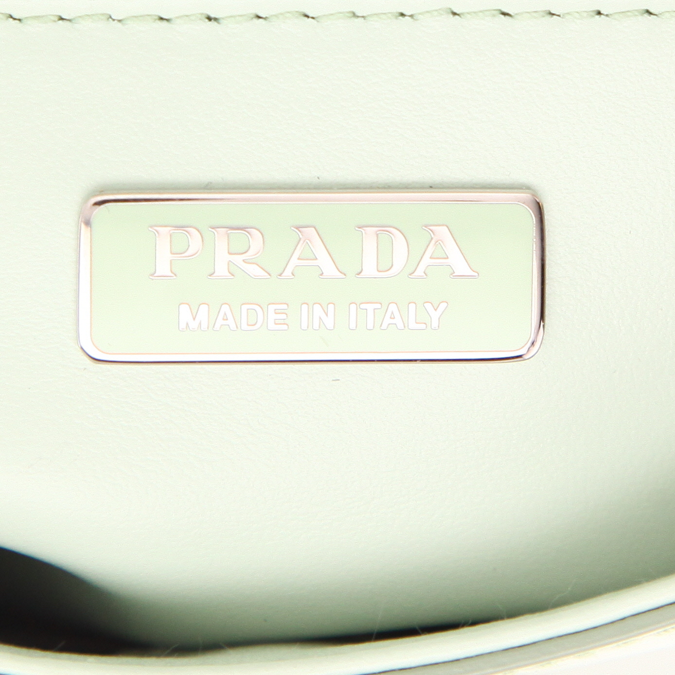 Borsa Prada  Cleo in pelle verde acqua - Detail D2