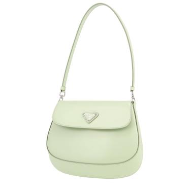 Sac à main Prada  Cleo en cuir vert-d'eau