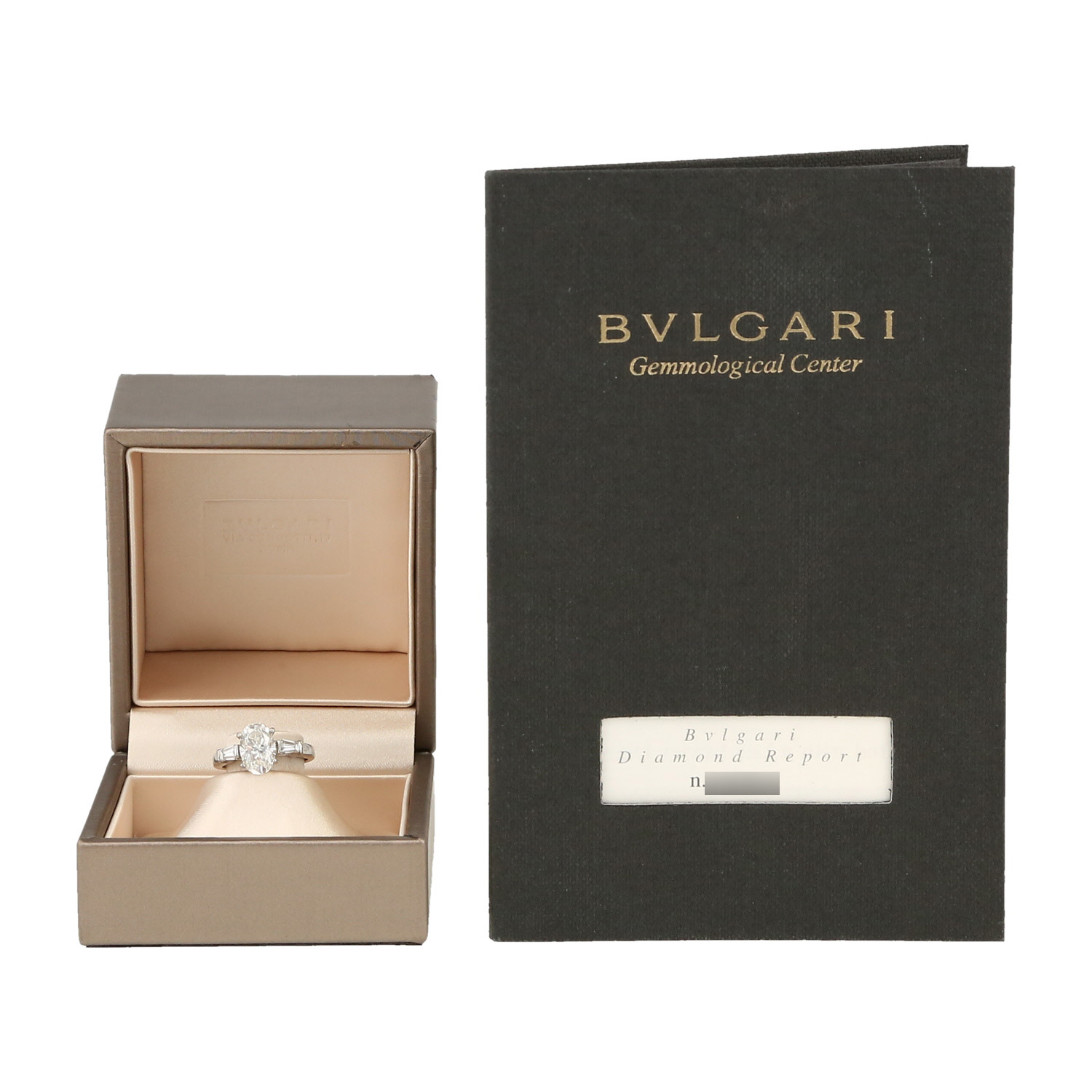 Bague Bulgari  en platine et diamants (1.57 ct.) - Detail D2