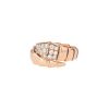 Anello semi-mobile Bulgari Serpenti Viper in oro rosa e diamanti - 00pp thumbnail