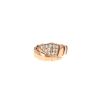 Bague semi-articulée Bulgari Serpenti Viper en or rose et diamants - 360 thumbnail