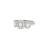 Bague Paire de boucles d'oreilles Tiffany & Co Atlas en or rose et diamants Circlet en platine et diamants - 00pp thumbnail
