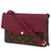 Louis Vuitton   shoulder bag  monogram canvas  and burgundy leather - 00pp thumbnail