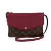 Louis Vuitton   shoulder bag  monogram canvas  and burgundy leather - 360 thumbnail