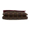 Louis Vuitton   shoulder bag  monogram canvas  and burgundy leather - Detail D1 thumbnail
