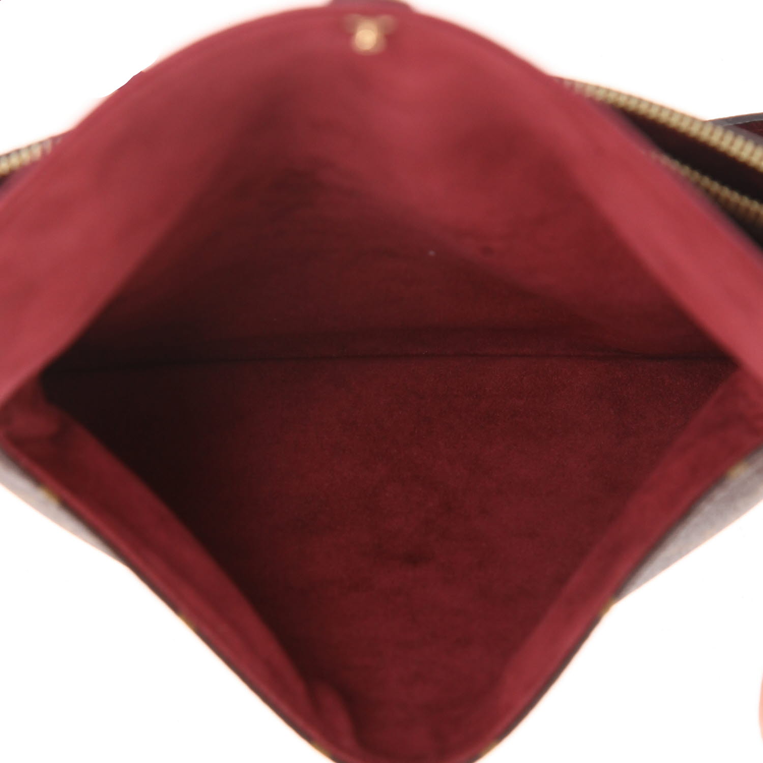 Louis Vuitton   shoulder bag  monogram canvas  and burgundy leather - Detail D3