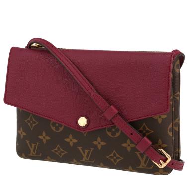 Borsa a tracolla Louis Vuitton   in tela monogram e pelle bordeaux