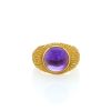 Vintage  ring in yellow gold and amethyst - 360 thumbnail