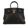 Hermès  Birkin 35 cm handbag  in black Evergrain leather - 360 thumbnail