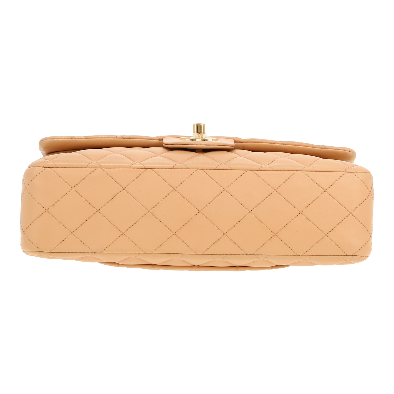 Sac à main Chanel  Timeless Classic en cuir matelassé beige - Detail D1