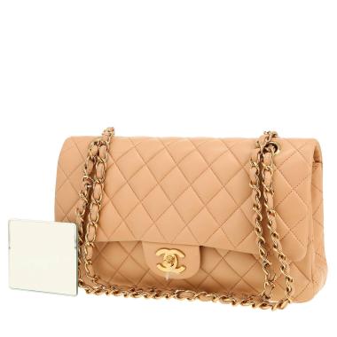 Bolso de mano Chanel  Timeless Classic en cuero acolchado beige