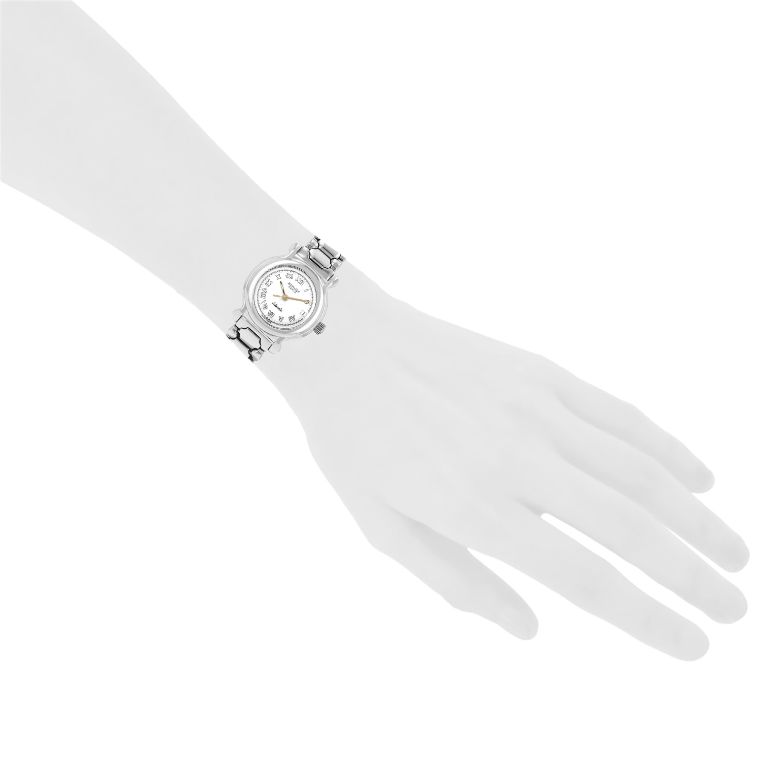 Hermès Kepler  in stainless steel Ref: Hermès - KP1.210  Circa 2000 - Detail D1