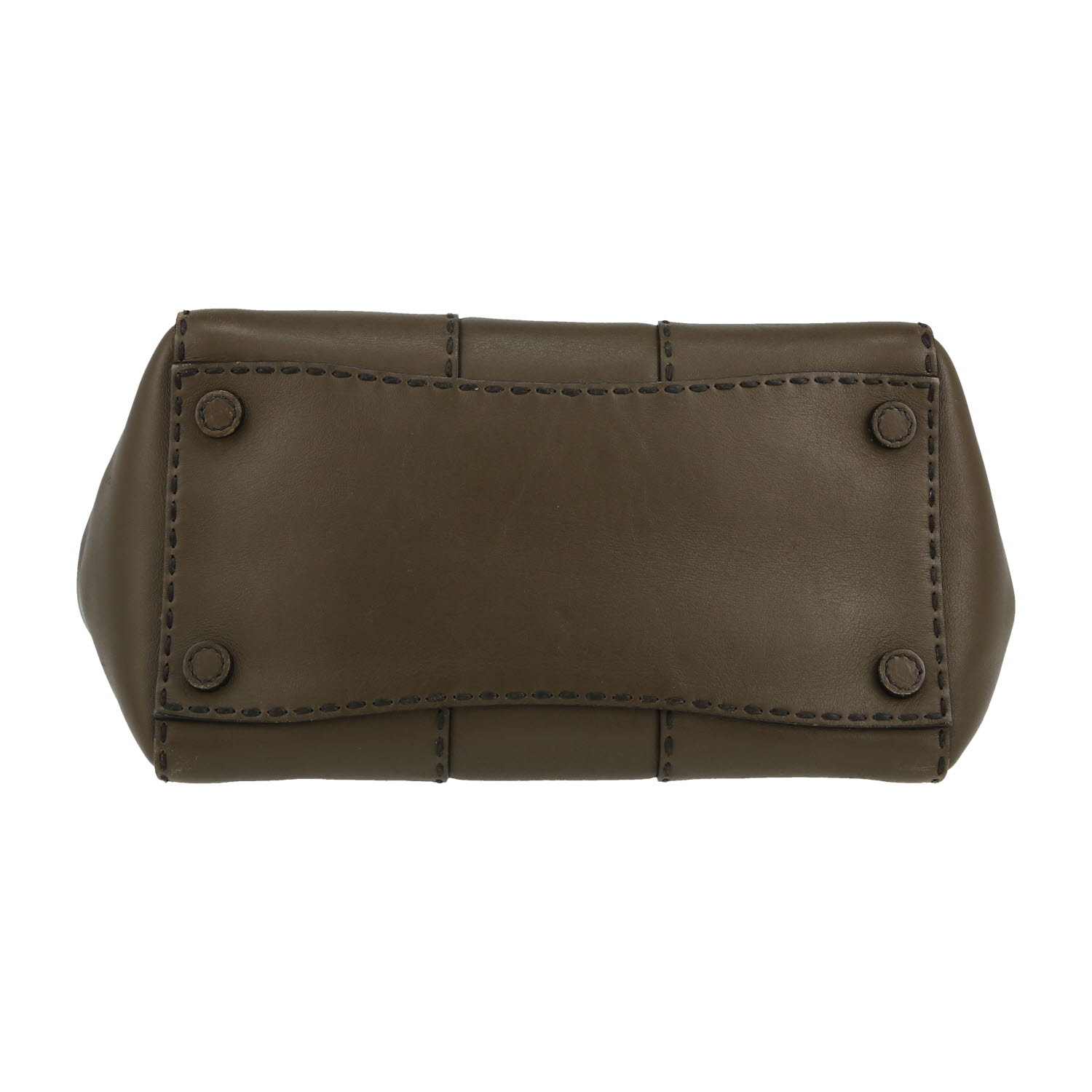 Borsa Prada  Twin Zip in pelle verde kaki - Detail D1