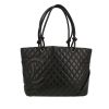 Chanel  Cambon handbag  in black quilted leather - 360 thumbnail