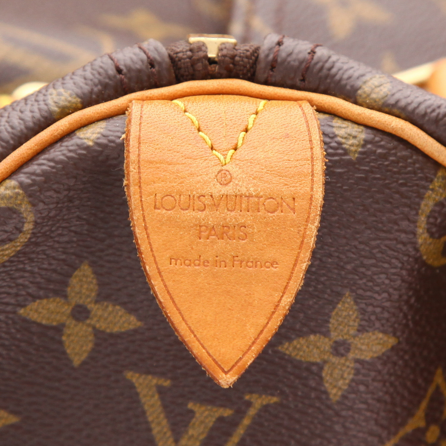 Louis Vuitton  Keepall 50 travel bag  in brown monogram canvas  and natural leather - Detail D6