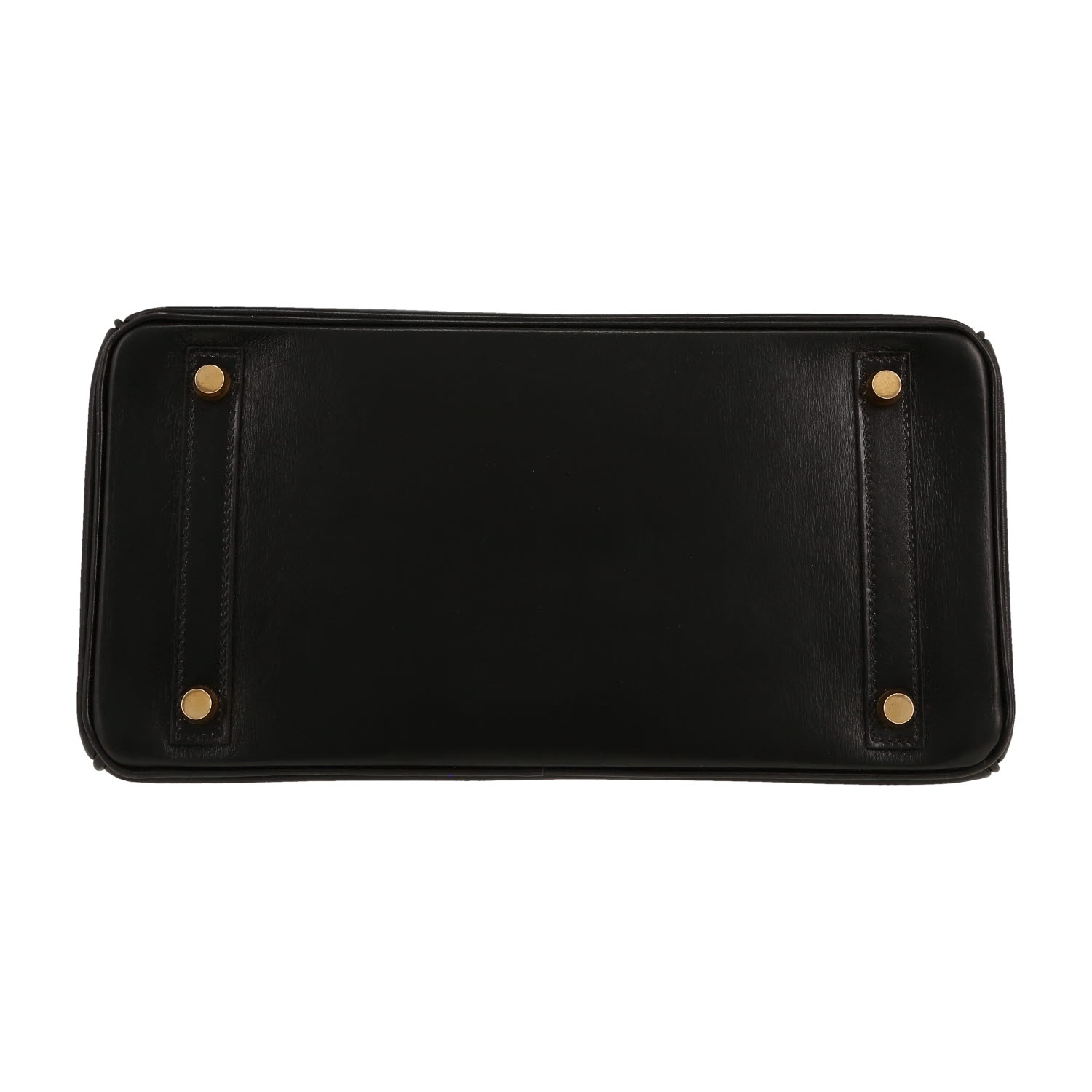 Borsa Hermès  Birkin 30 cm in pelle box nera - Detail D1