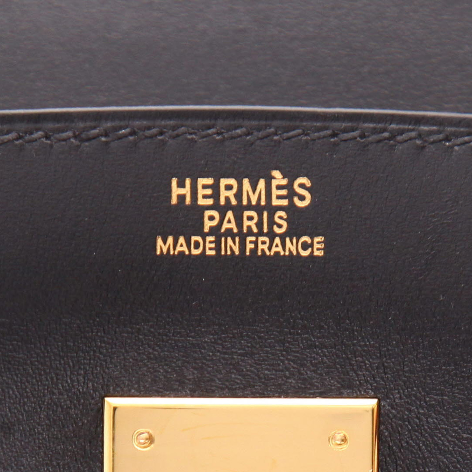 Borsa Hermès  Birkin 30 cm in pelle box nera - Detail D2