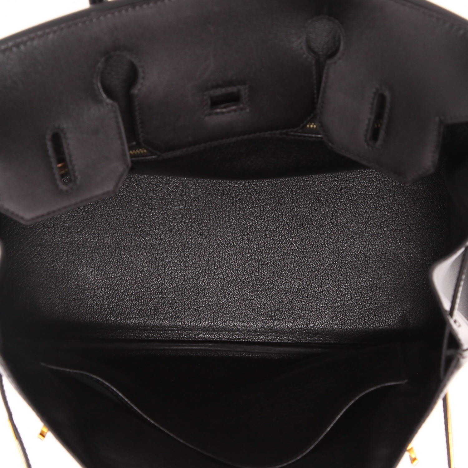 Bolso de mano Hermès  Birkin 30 cm en cuero box negro - Detail D3