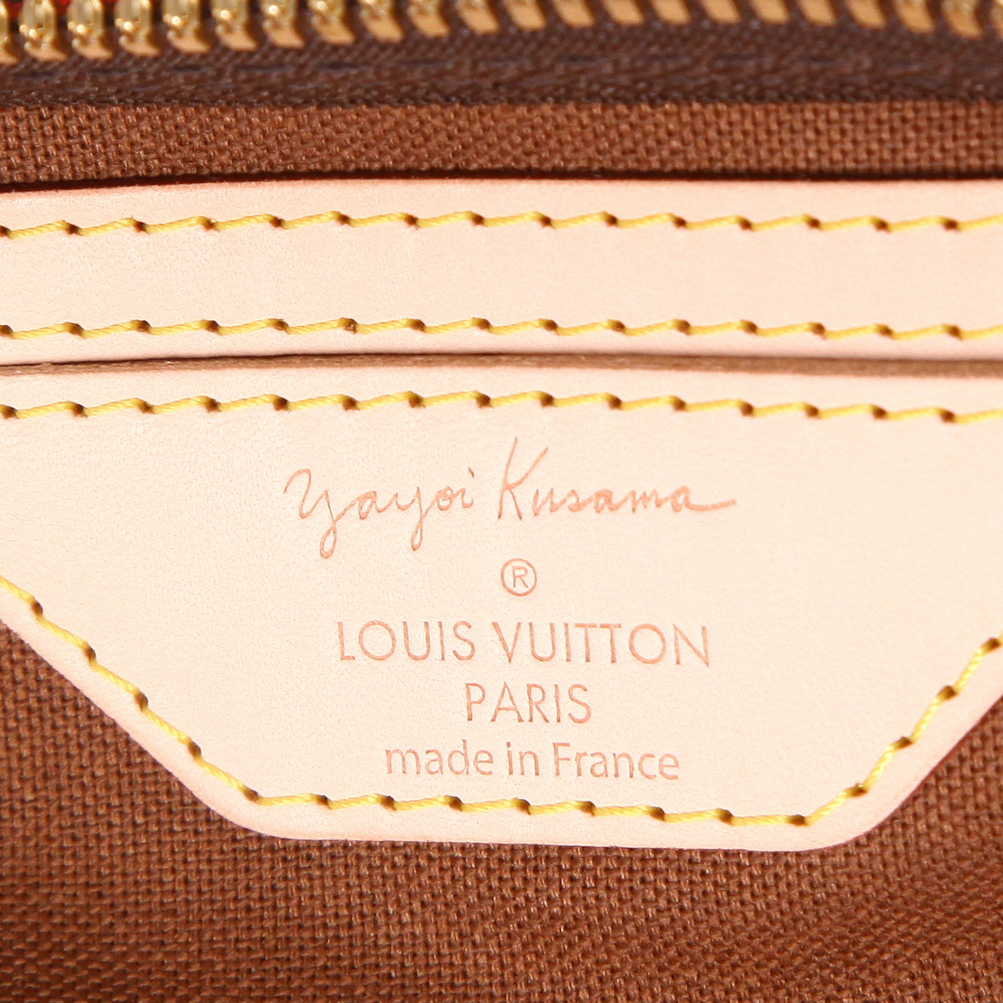 Louis Vuitton Keepall Editions Limitées travel bag in brown and red monogram canvas and natural leather - Detail D6
