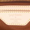 Bolsa de viaje Louis Vuitton  Keepall Editions Limitées en lona Monogram marrón y roja y cuero natural - Detail D6 thumbnail