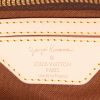 Borsa da viaggio Louis Vuitton  Keepall Editions Limitées in tela monogram marrone e rossa e pelle naturale - Detail D6 thumbnail