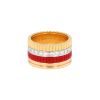 Boucheron Quatre Red Edition large model ring in 3 golds, ceramic and diamonds - 00pp thumbnail