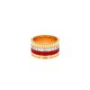 Boucheron Quatre Red Edition large model ring in 3 golds, ceramic and diamonds - 360 thumbnail