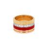 Boucheron Quatre Red Edition large model ring in 3 golds, ceramic and diamonds - 00pp thumbnail