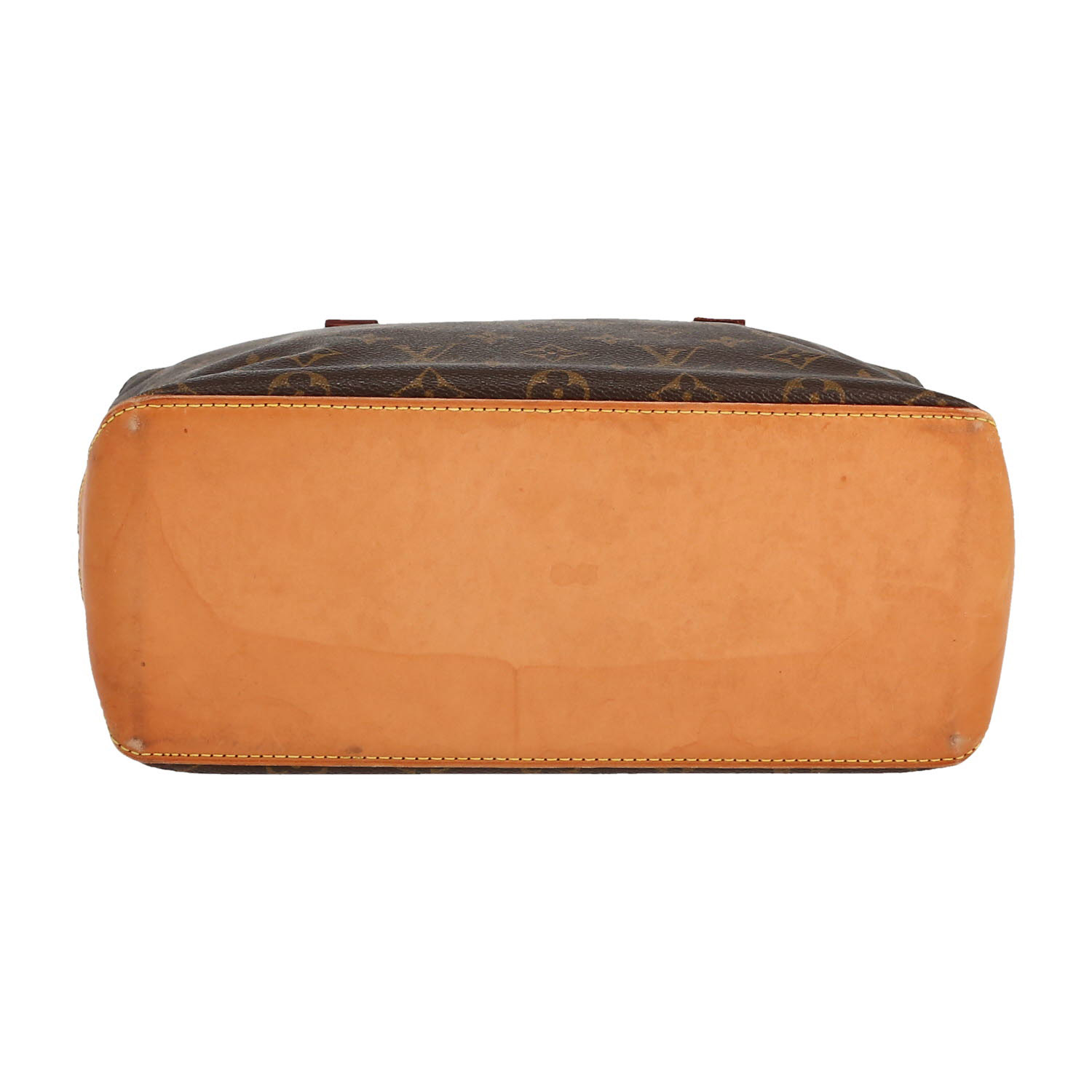 Sac cabas Louis Vuitton  Piano en toile monogram enduite et cuir naturel - Detail D1