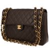 Chanel  Timeless Jumbo handbag  in brown quilted grained leather - 00pp thumbnail