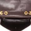 Chanel  Timeless Jumbo handbag  in brown quilted grained leather - Detail D3 thumbnail