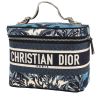 Dior  Travel Vanity vanity case  in blue and white canvas - 00pp thumbnail