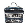 Dior  Travel Vanity vanity case  in blue and white canvas - 360 thumbnail