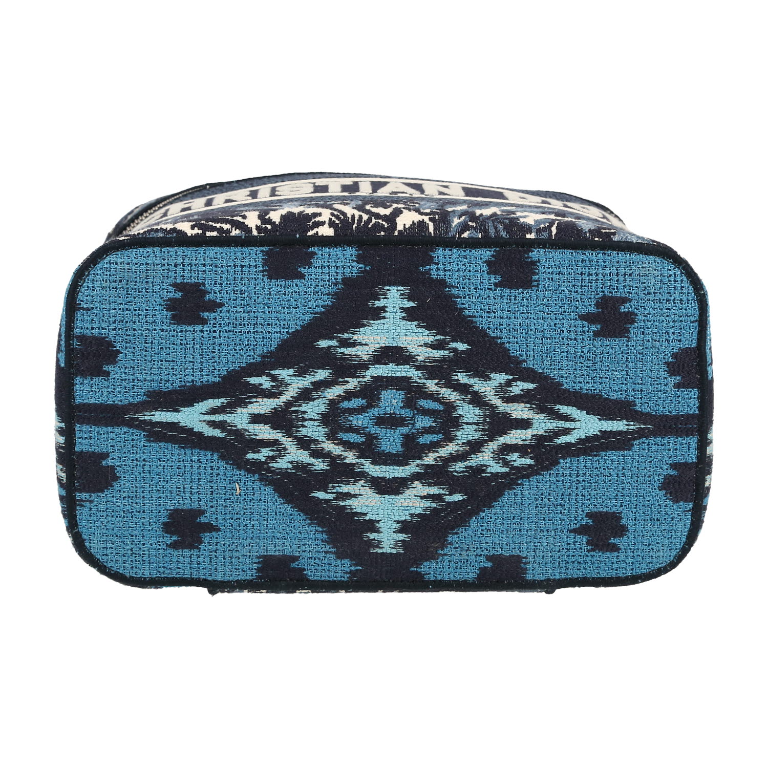 Vanity Dior  Travel Vanity en toile bleue et blanche - Detail D1