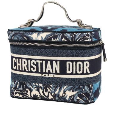 Beauty Dior  Travel Vanity in tela blu e bianca
