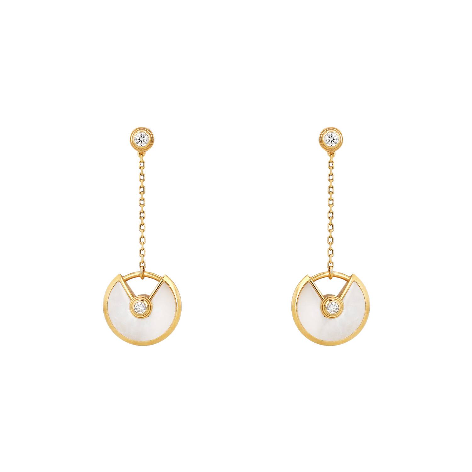 Amulette Earrings In And Diamonds