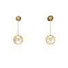 Cartier Amulette earrings in yellow gold, diamonds and mother of pearl - 360 thumbnail