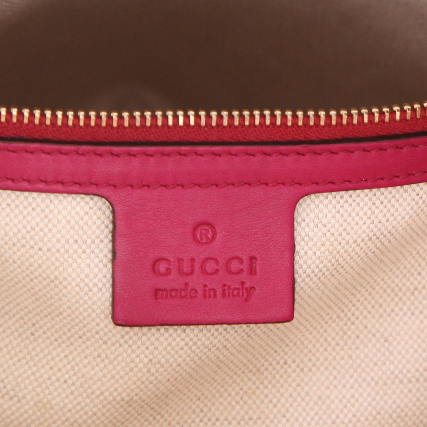 Sac à main Gucci  Microguccissima en cuir verni rose - Detail D2