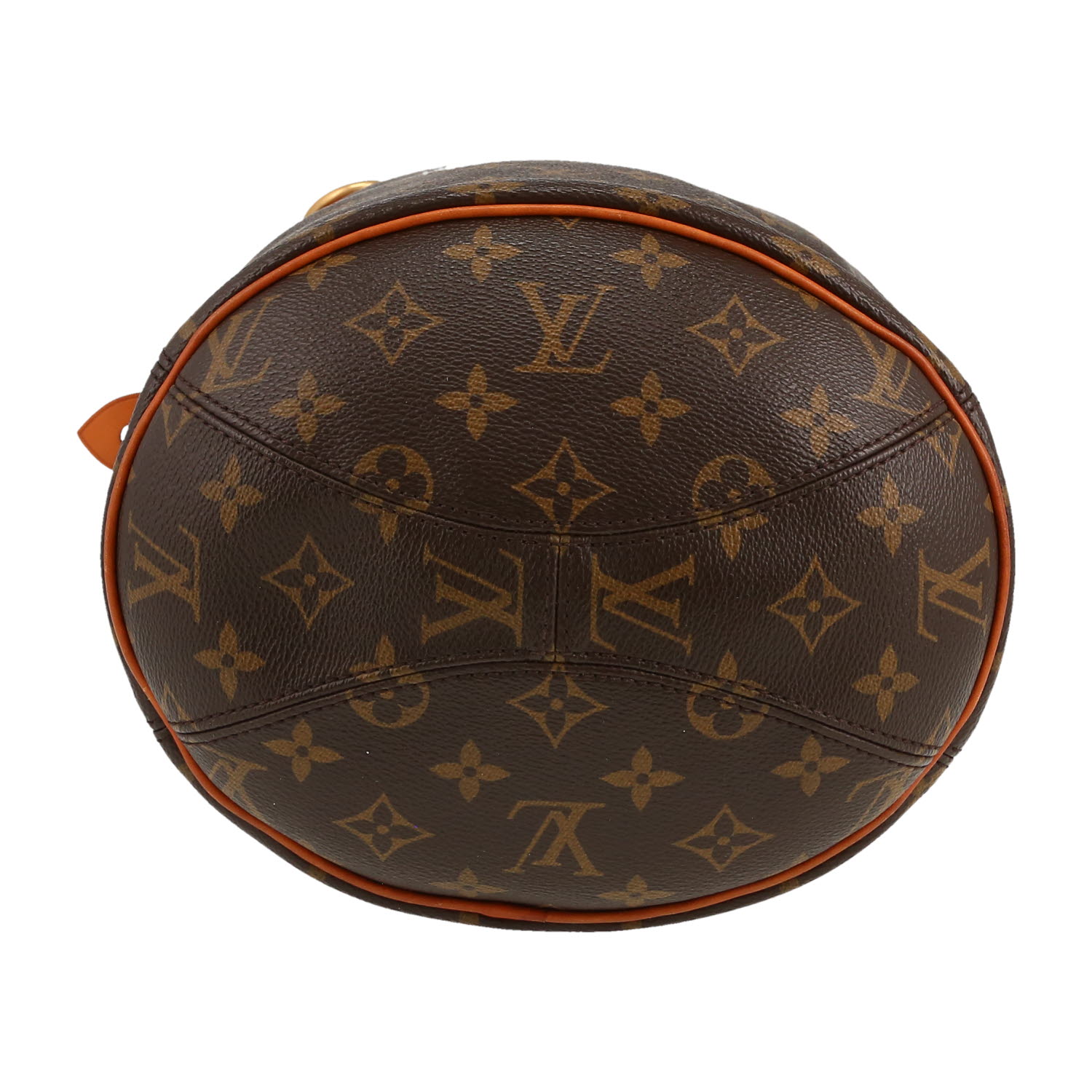 Borsa Louis Vuitton  Editions Limitées in tela monogram marrone e pelle naturale - Detail D1