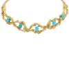 Chaumet   1970's necklace in yellow gold and turquoises - 00pp thumbnail