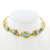 Collier années 70 Chaumet  en or jaune et turquoises - 360 thumbnail