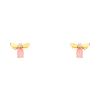 Paire de boucles d'oreilles Chaumet Attrape Moi Si Tu M'Aimes en or rose, opale et diamants - 00pp thumbnail