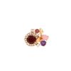 Sortija Chaumet Attrape Moi Si Tu M'Aimes de oro rosa, diamantes y piedras de colores, de amatista y en turmalina rosa - 360 thumbnail