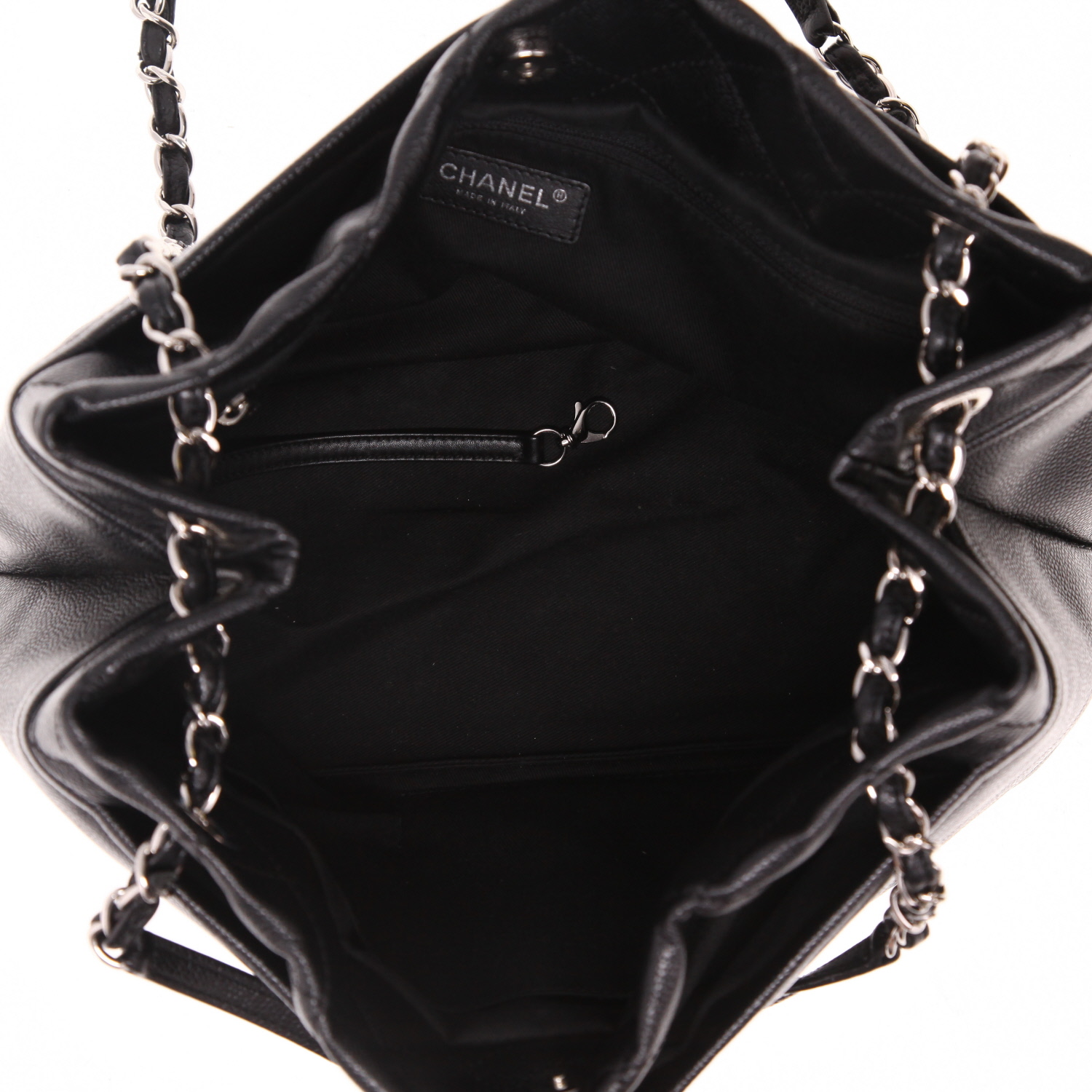 Bolso Cabás Chanel  Grand Shopping en cuero granulado negro - Detail D3