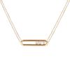 Messika Move necklace in pink gold and diamonds - 00pp thumbnail
